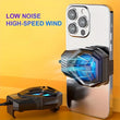 S-72 Portable Mobile Phone Quiet Cooling Fan Heat Diffuser Radiator With Light