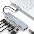 Speedx (sp-tc801) 8 In 1 Multi-port Type C 4k Hdmi Usb 3.0 Converter Good Ic Big Packing