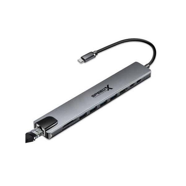 Speed-x (sp-tc1001) 10 In 1 Multi Port Type C Hdmi 4k Converter Good Ic Big Packing