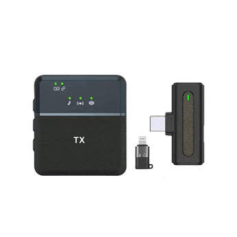 Sx8 2 In 1 Type-c/iphone Single Professional Lavalier Wireless Microphone For Interview, Vlog, Live Mic Noise Reduction