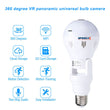 Wifi Flexible Light Bulb Camera 1080p Hd Wireless 360 Degree Panoramic Infrared Night Vision With V380 App
