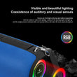 Kisonli Q28 10w Bt/fm/usb/tf/tws/rgb Bluetooth Super Bass Speaker