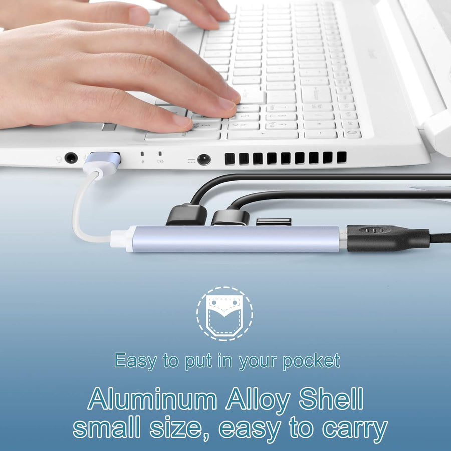 Speedx (sp-u42) 4 Port Usb Hub 3.0 Aluminum Alloy Ultra Slim