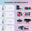 Onikuma-x25 Pro Rgb Head Beam With Mic 3.5mm Durable Stereo Surround Gaming Headset White
