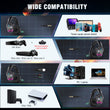 Soulbytes S12 Ps4 Ps5 Pc Xbox One Switch With Microphone Dynamic Rgb Led Effect 3.5mm Wired Stereo Bass Over Ear Mic Gaming Headphones