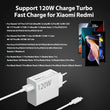 Xiaomi 120w Eu Plug Qc3.0 Fast Quick Turbo Charger With Cable