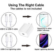 Iphone Usb-c Pd 20w Power Adapter Charger 2 Pin (usa Pin)