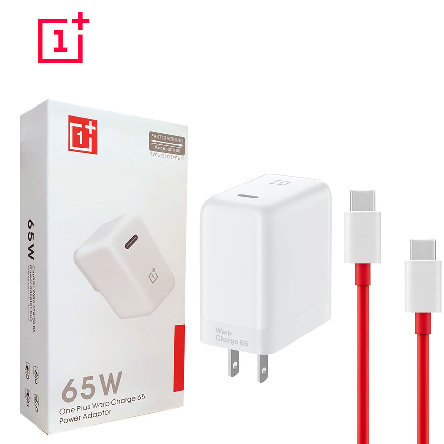 Oneplus 65w Original Super Fast Warp Charge (us Pin) With Type C To Type C Cable