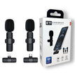 K11 2 In 1 Collar Wireless Microphone Iphone/android & Type C Supported
