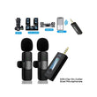 K35 High Quality Wireless Dual Microphone For Mobile Phone And Camera