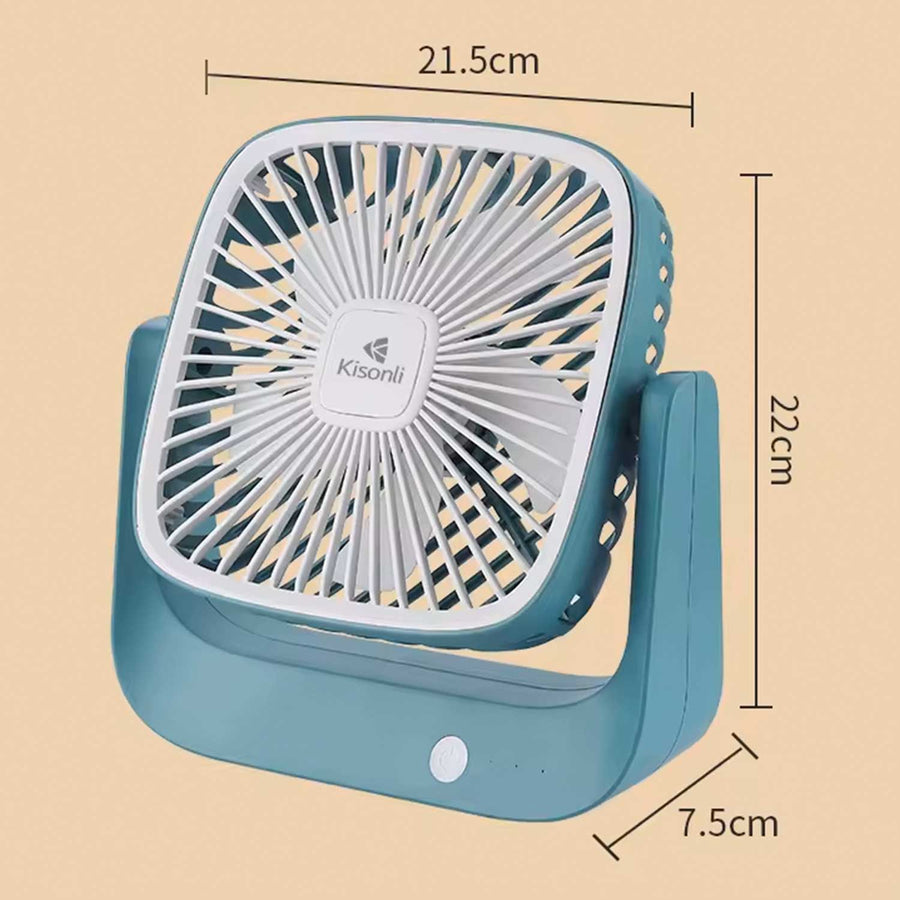 Kisonli F102 Portable Desktop Silence Fan Rechargeable