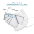Kn95 With Out Filter 5 Layer Professional Medical Grade Mask