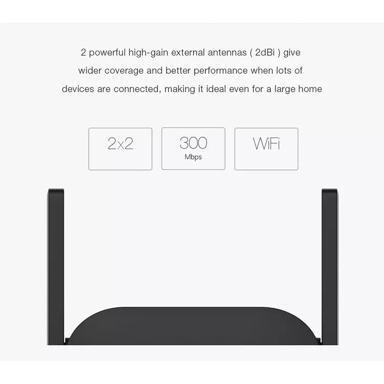 Xiaomi Mi Wifi Repeater Pro 300m Mi Amplifier Network Expander Router Power Extender 2 Antenna