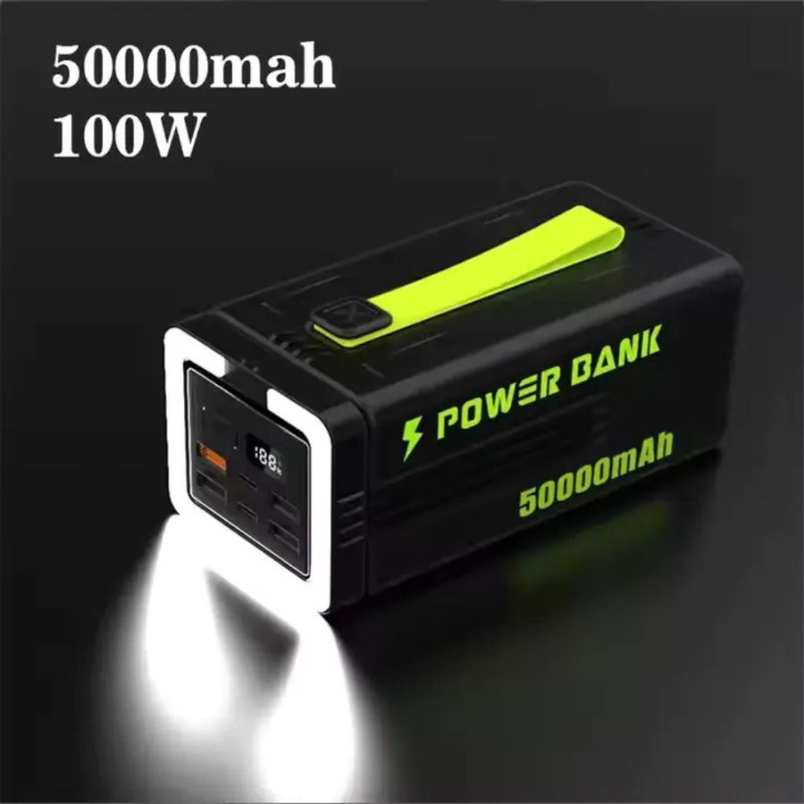 Faxite Y50 50000mah 22.5w Fast Charging Portable Power Bank With Led Light Black