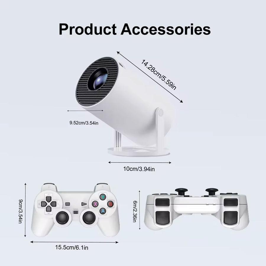 Speed-x Hy300 Pro 280 Ansi 20000+ Game Console Android 11.0 4k Mini Projector