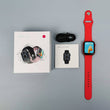 Hw12 Smart Watch 40mm Full Screen With Rotating Key Heart Rate Monitor Fitness Tracker Bt Make Calls With Wearfit Pro App Red