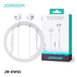 Joyroom-ew01 3.5mm Wired Series Half In-ear Wired Earphones White