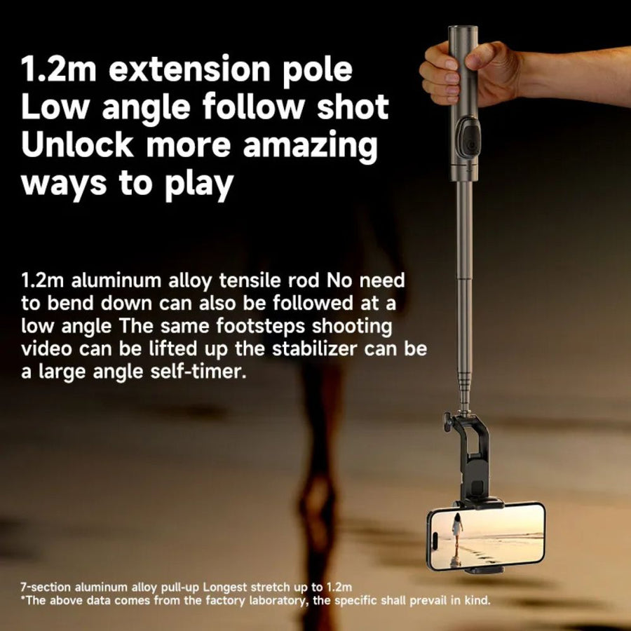 A8S Gimbal Stabilizer Tripod – 360° Rotation Stable Photography
