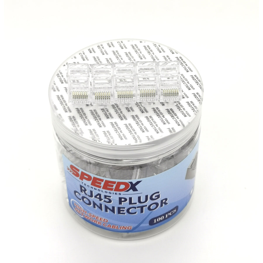 Speedx Cat6 (fu) Utp Conenctor 100 Pcs Per Bottle