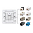 Commscope 1 Port Cat6 Face Plate Netwotking Socket