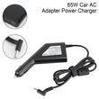 65w Hp Laptop Car Charger 4.5x3.0mm 19.5v 3.33a Blue Pin With Usb Port