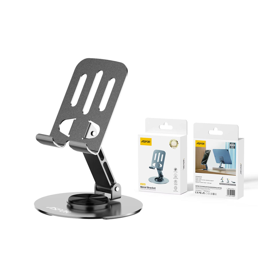 Aspor A702 Foldable Mobile Phone & Tablet Desktop Stand