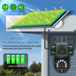 Speedx Ca-wc013 Solar Outdoor 8mp Dual Lens Camera Pan Tilt Pir Motion Detection With V380 Pro App