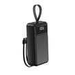 Aspor A317 22.5w 30000mah Fast Charging Power Bank With 3 Cables Black