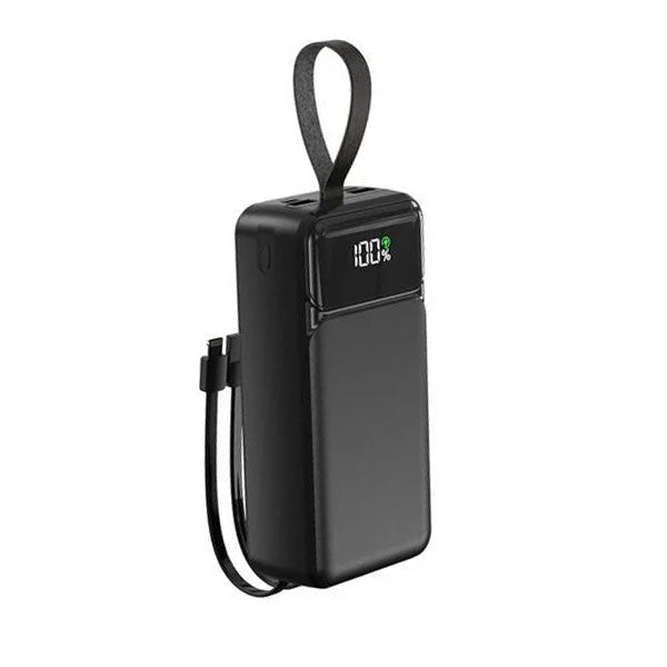 Aspor A317 22.5w 30000mah Fast Charging Power Bank With 3 Cables Black