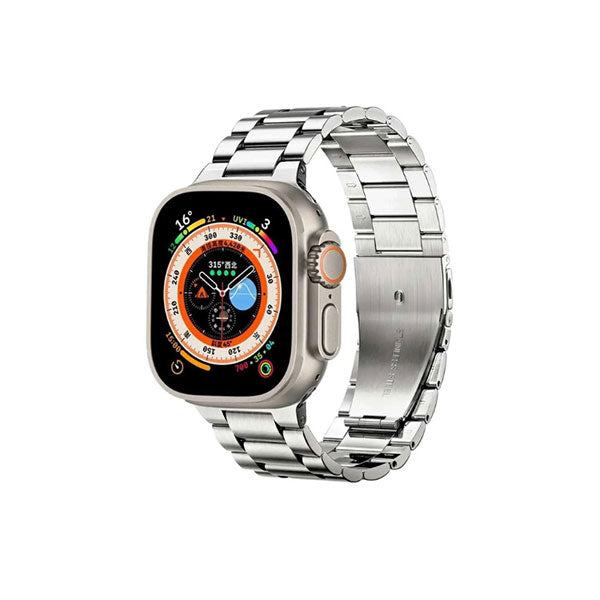 S100 Fendior Smart Watch Ultra 2 With 7 Straps 49mm With Silicon Watch Protector Case With Fitpro App Silver