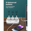 Ldnio Sc3416 65w Gan Fast Charging 3250w Power Extension 3 Sockets 2 Usb-c + 2 Usb-a