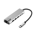 Speed-x (sp-tc601) 6 In 1 Multi-port Type C 4k Hdmi Usb 3.0 Converter Good Ic Big Packing