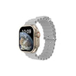 S9 Ultra 49mm (3 Straps) Smart Watch Series 9 With Metal Milanese Strap Bluetooth Voice Call 2.2 Inch Hd Screen With Fitpro App Silver