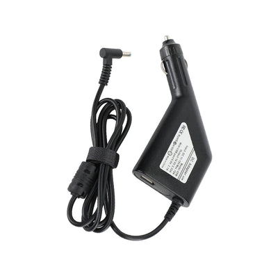 65w Hp Laptop Car Charger 4.5x3.0mm 19.5v 3.33a Blue Pin With Usb Port