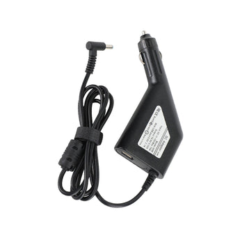 65w Hp Laptop Car Charger 4.5x3.0mm 19.5v 3.33a Blue Pin With Usb Port