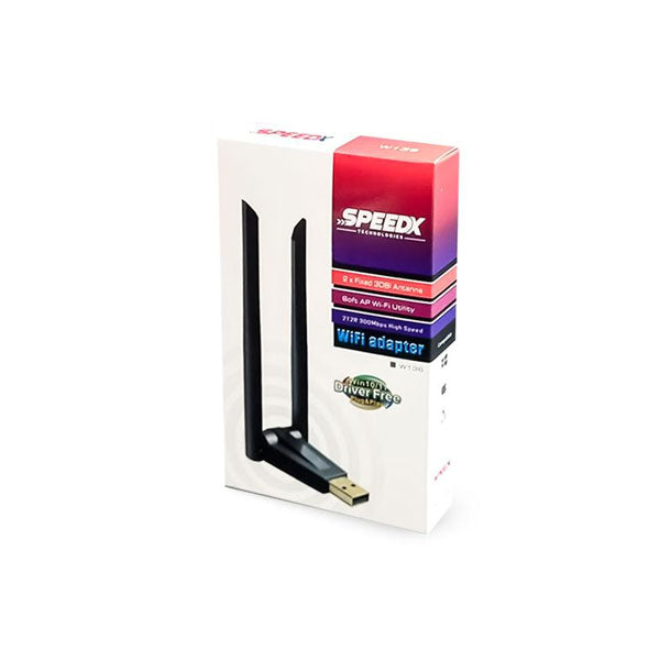 Speed-x Alfa W136 3dbi Rtl 8192 Dual Antena Wifi Usb Adapter 300 Mbps