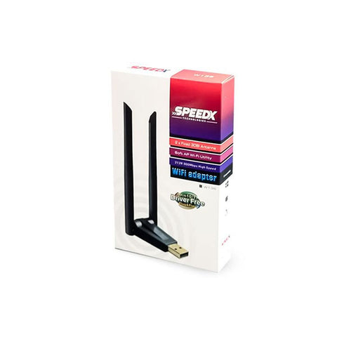 Speed-x Alfa W136 3dbi Rtl 8192 Dual Antena Wifi Usb Adapter 300 Mbps
