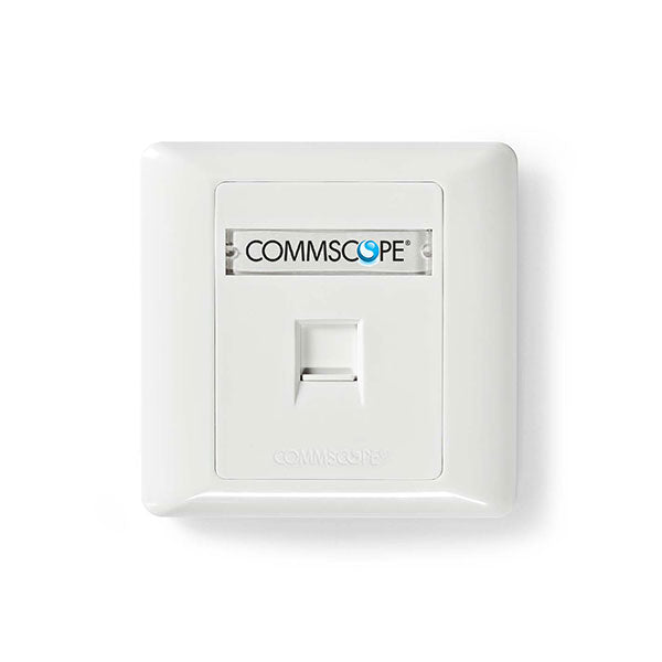 Commscope 1 Port Cat6 Face Plate Netwotking Socket