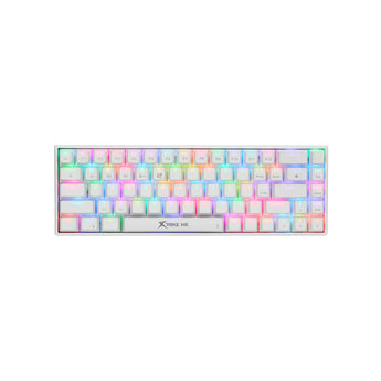 Xtrike Me GK-994W RGB 68 Key BT 2.4GHz Wireless Gaming Keyboard White