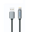 Logilink Usb To Lightning Nylon Fast Charging Data Cable With Light 1m (1 Year Warranty) Grey