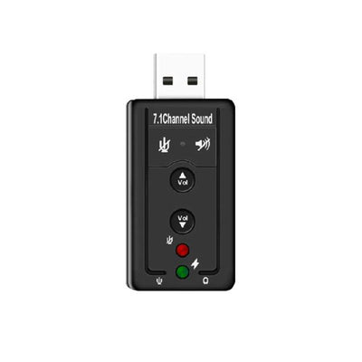 Usb Sound Card 7.1 Black