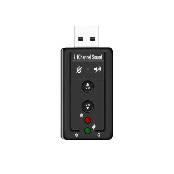 Usb Sound Card 7.1 Black