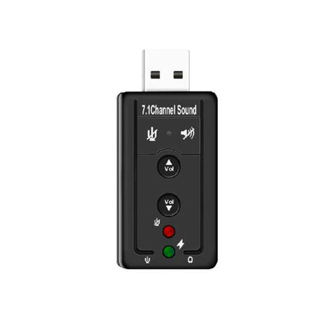 Usb Sound Card 7.1 Black