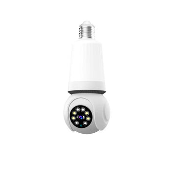 Speed-x Spe27-led8 Bulb Camera Wifi Panoramic Night Vision With V380 Pro App