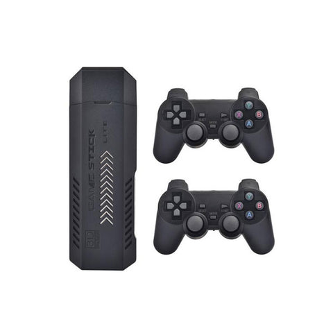 X2 64gb Plus Retro 3d 32000+ Video Games 4k Hd Output Game Stick With 2 Wireless Controllers