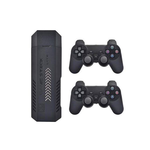 X2 64gb Plus Retro 3d 32000+ Video Games 4k Hd Output Game Stick With 2 Wireless Controllers