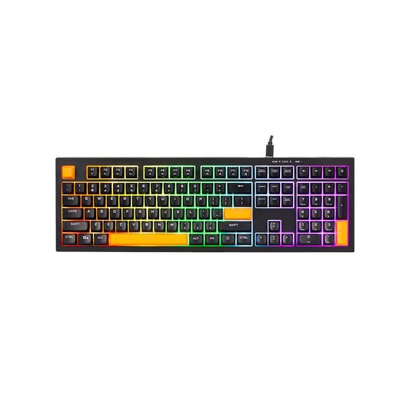 Xtrike Me Kb-512 Bk 108 Key Wired Mechanical Feel Usb-c Keyboard Black