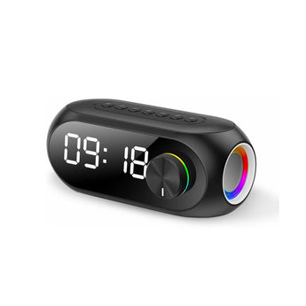 Kisonli Lp-2s Rgb Speaker Alarm Clock Bluetooth 5.0 Tf-card For Mobile