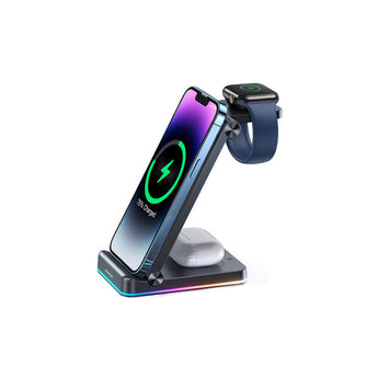 Joyroom Jr-wqn01 15w 3in1 Foldable Wireless Charging Station