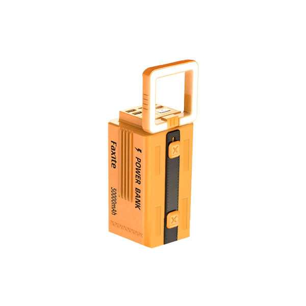 Faxite Y50 50000mah 22.5w Fast Charging Portable Power Bank With Led Light Yellow